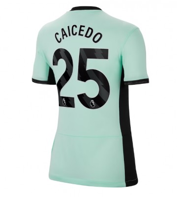 Chelsea Moises Caicedo #25 Tredje trøje Dame 2023-24 Kort ærmer